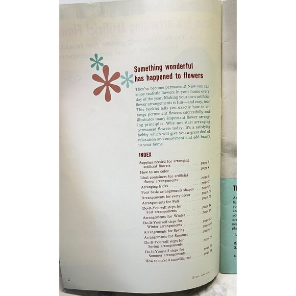 Flower Arranging DIY Guide Vintage 1960s Have Fun With Floral Arrangements - Picture 2 of 7